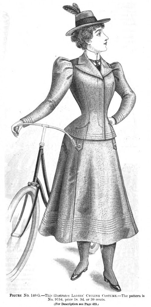 1890s bicycling outfit