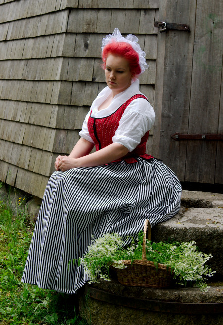 18th
        century bodice and skirt
