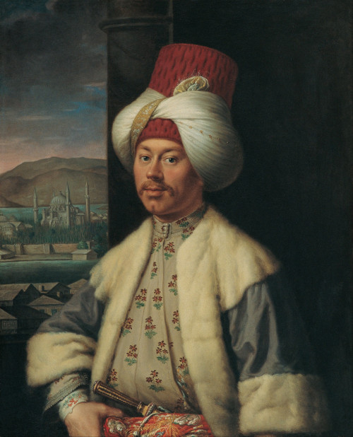 Antoine de
            Favray, A European in Turkish Costume