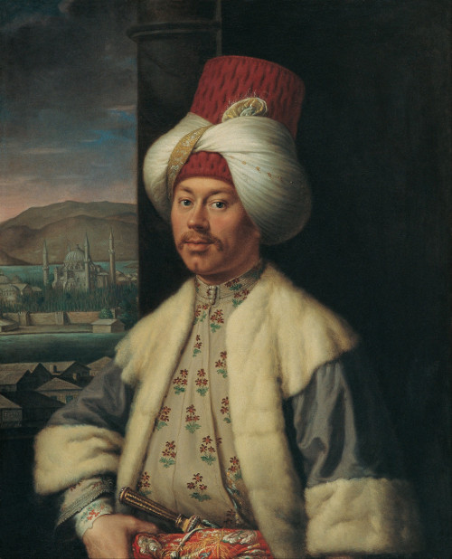 Antoine de
            Favray, A European in Turkish Costume