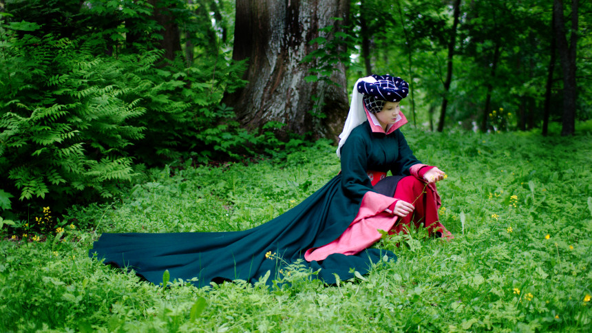 houppelande dress