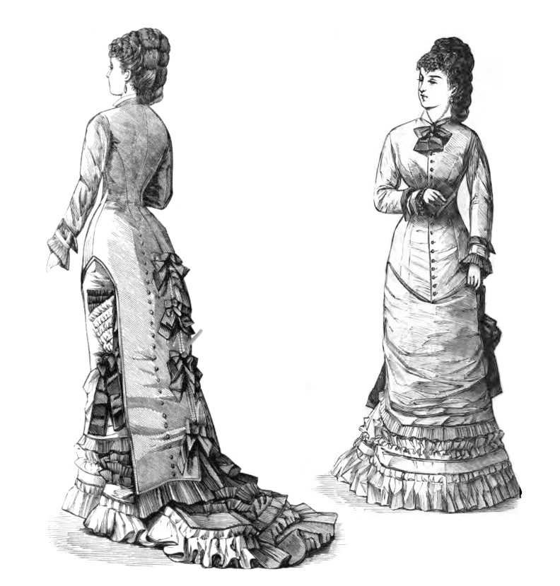 Directoire habit
          bodice dress 1877