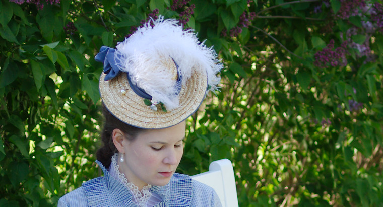 1870s straw hat