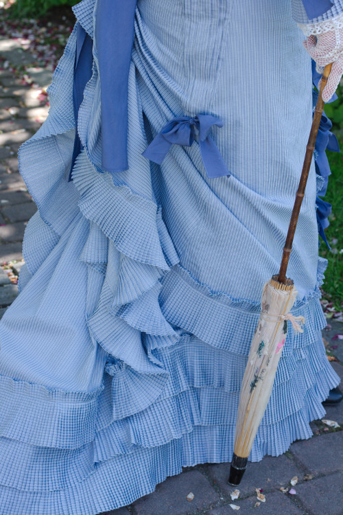 polonaise day
                dress 1870s