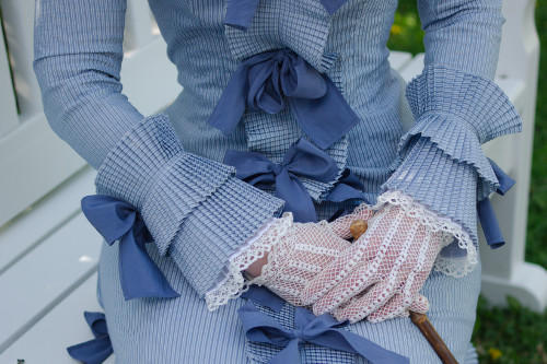 1870s polonaise day dress